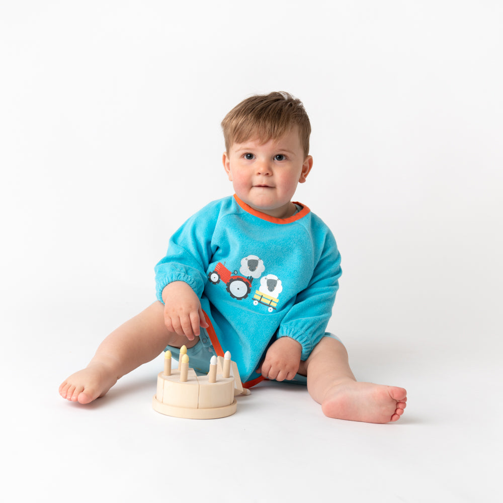 Waterproof Baby Bib with Sleeves_Farmyard_22_411