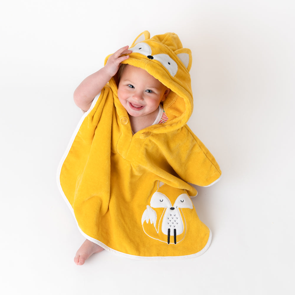 Hooded Bath Poncho_Woodland Animals_30_409