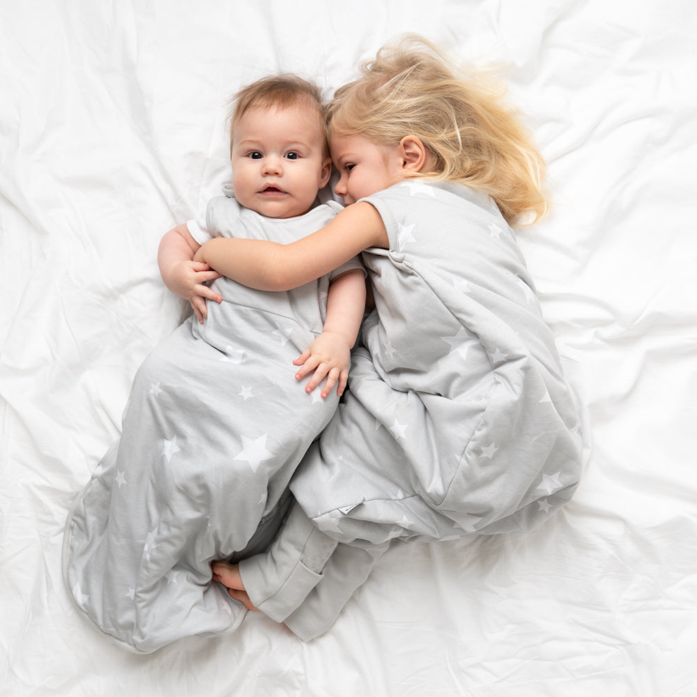 Baby Sleeping Bag - 1.0 TOG_Grey Stars_back_420