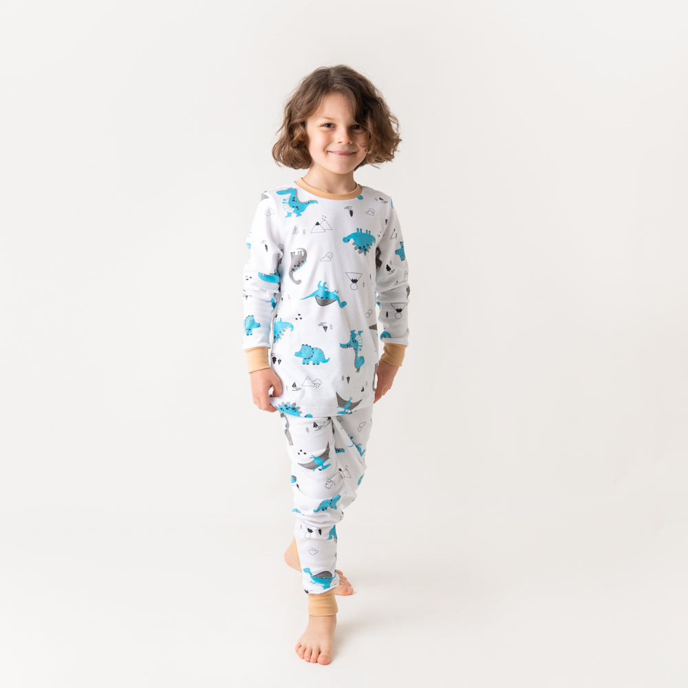 Organic Children's Pyjamas_Jurassic_back_444
