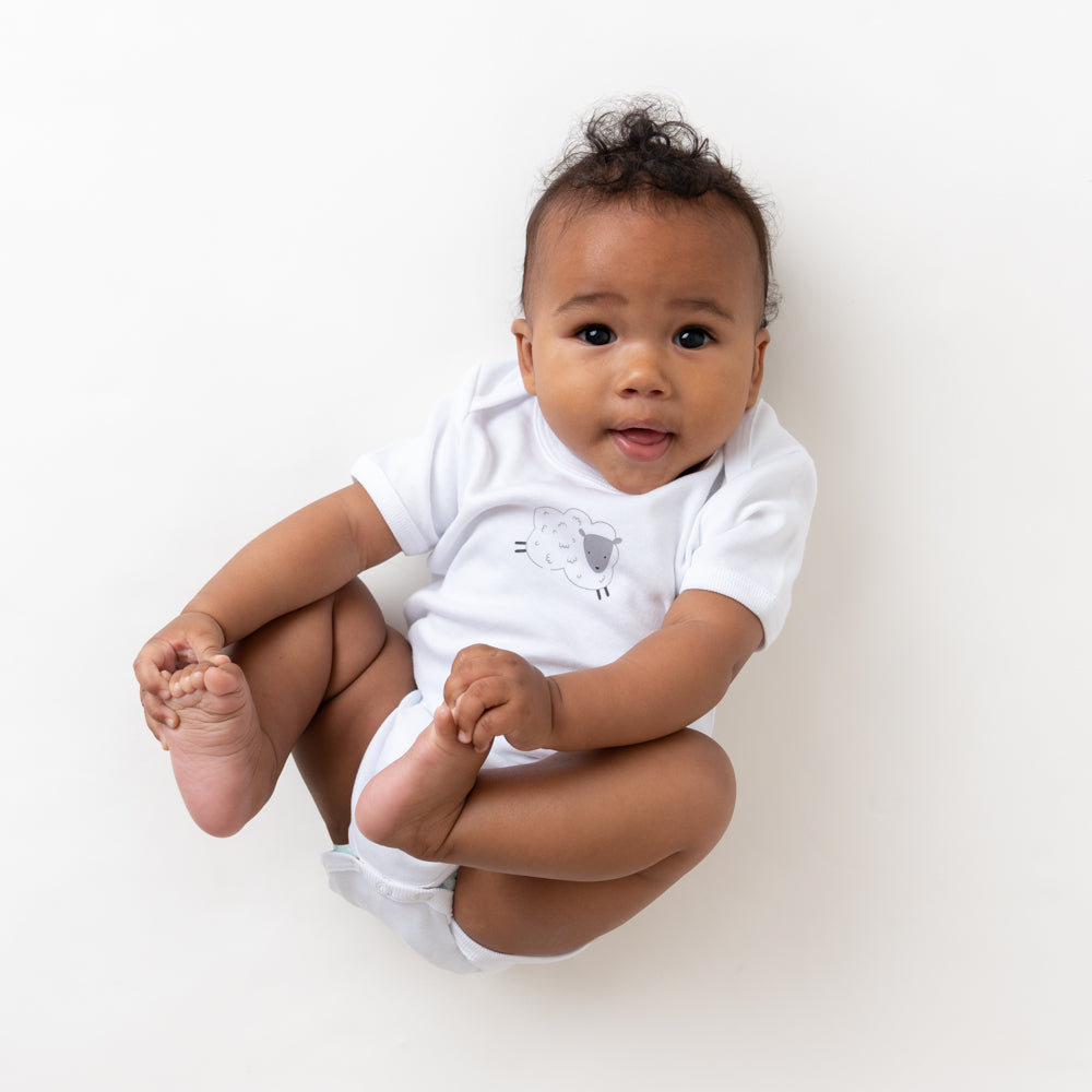 100% Organic Short Sleeve Baby Body - 5-pack_Farmyard_7_430