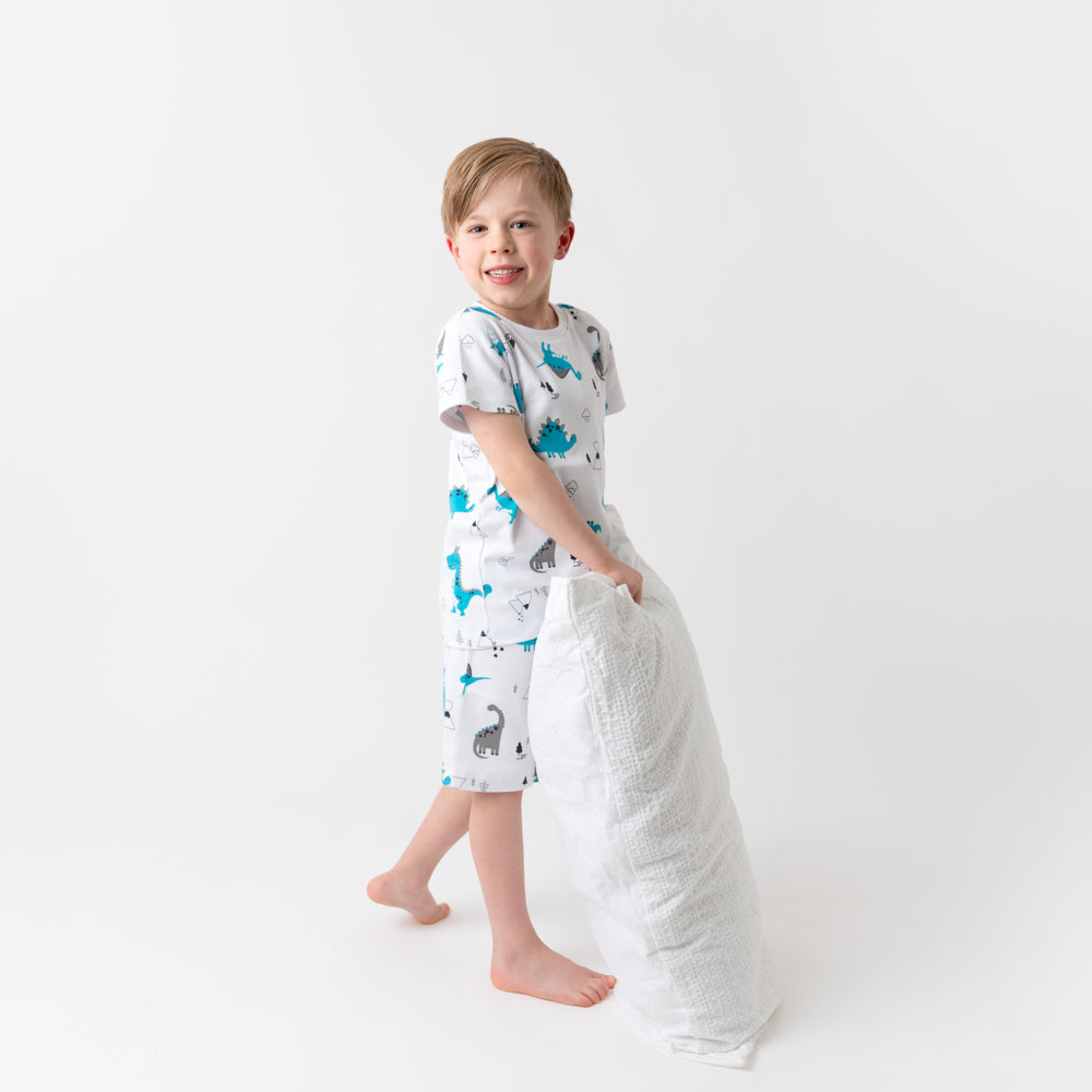 Organic Short Children's Pyjamas_Jurassic_trousers_445