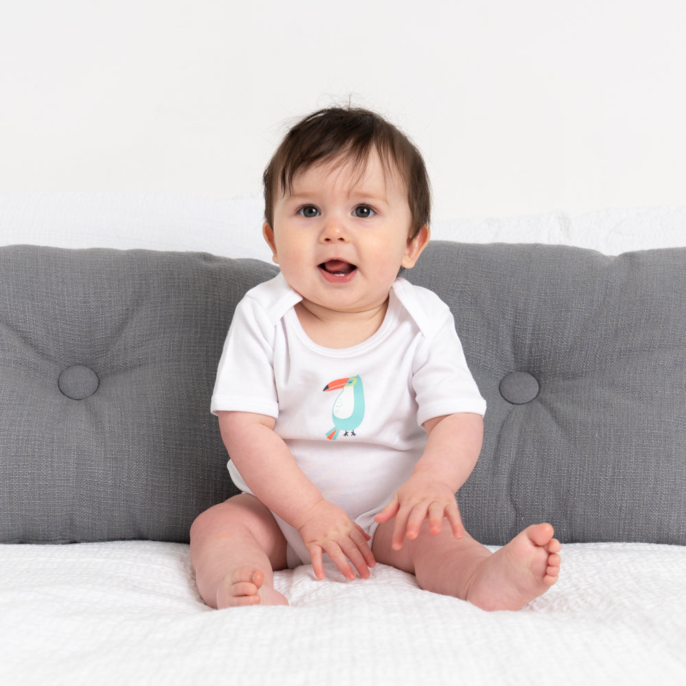 100% Organic Short Sleeve Baby Body - 5-pack_Tropical_5_430